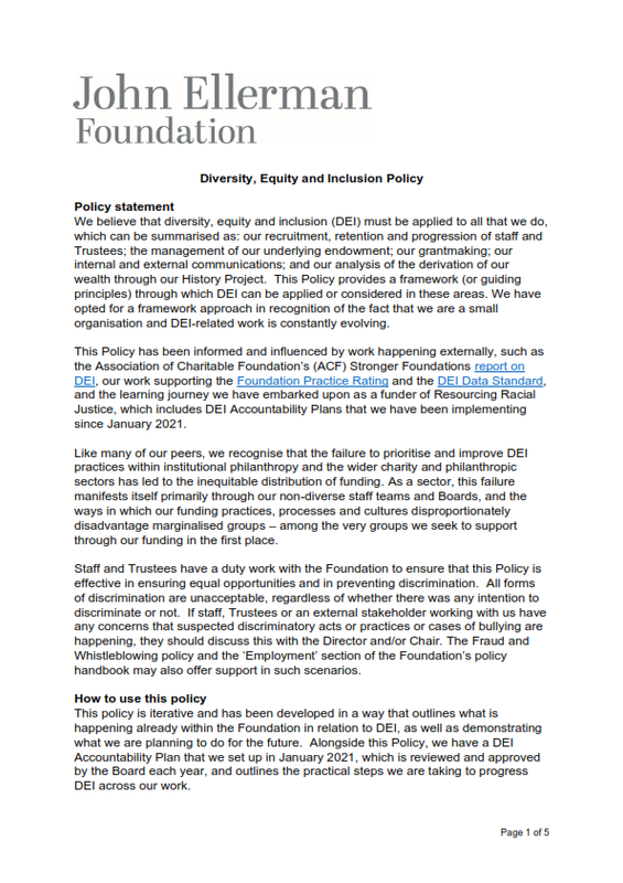 220616 Dei Policy Jun 2022 Cover Image